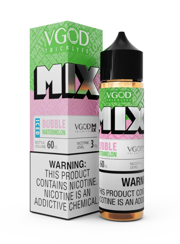 VGOD Mix Series ICED Bubble Watermelon SaltNic 30ml – Bubblegum Watermelon Ice | UAE