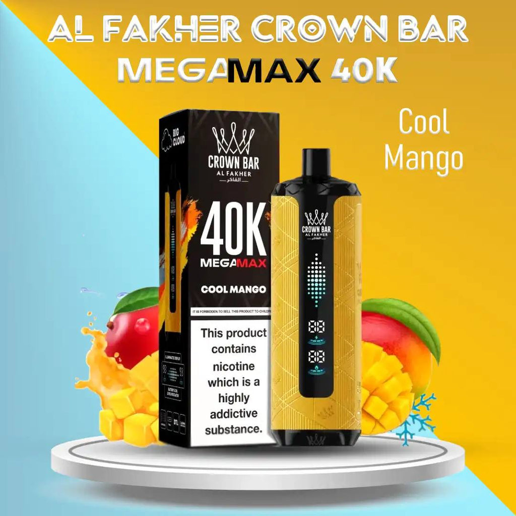 Al Fakher Crown Bar 40000 Puffs Vape 6mg – 40K DTL Rechargeable | UAE
