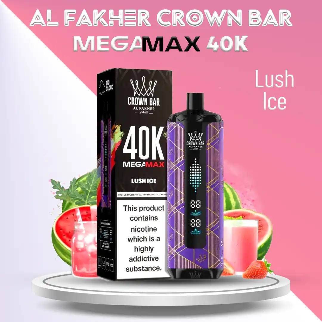 Al Fakher Crown Bar 40000 Puffs Vape 6mg – 40K DTL Rechargeable | UAE