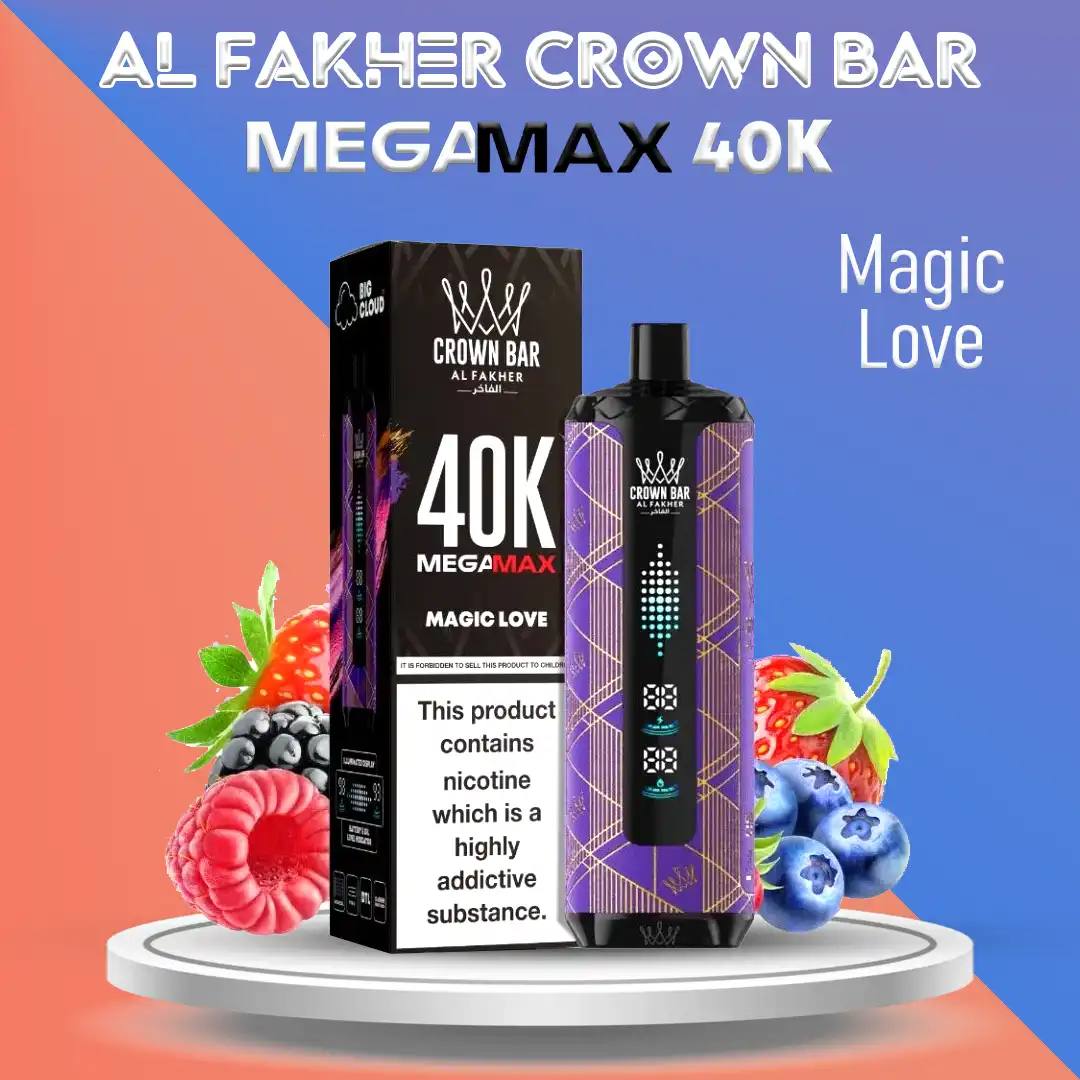 Al Fakher Crown Bar 40000 Puffs Vape 6mg – 40K DTL Rechargeable | UAE