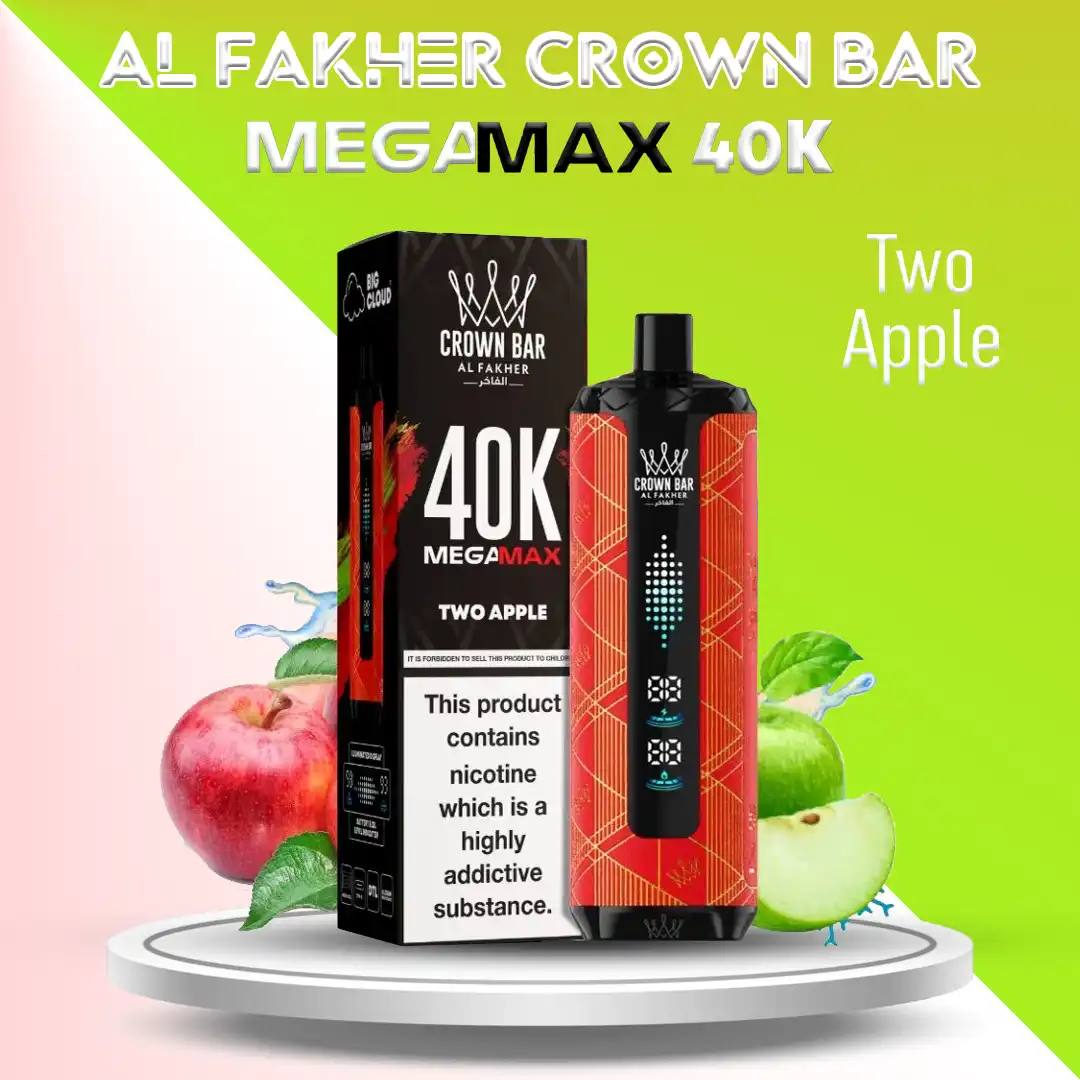 Al Fakher Crown Bar 40000 Puffs Vape 6mg – 40K DTL Rechargeable | UAE