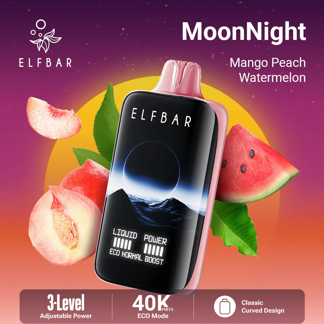 ELF BAR MoonNight 40K Disposable Vape – 40,000 Puffs Rechargeable Dual Mesh | UAE