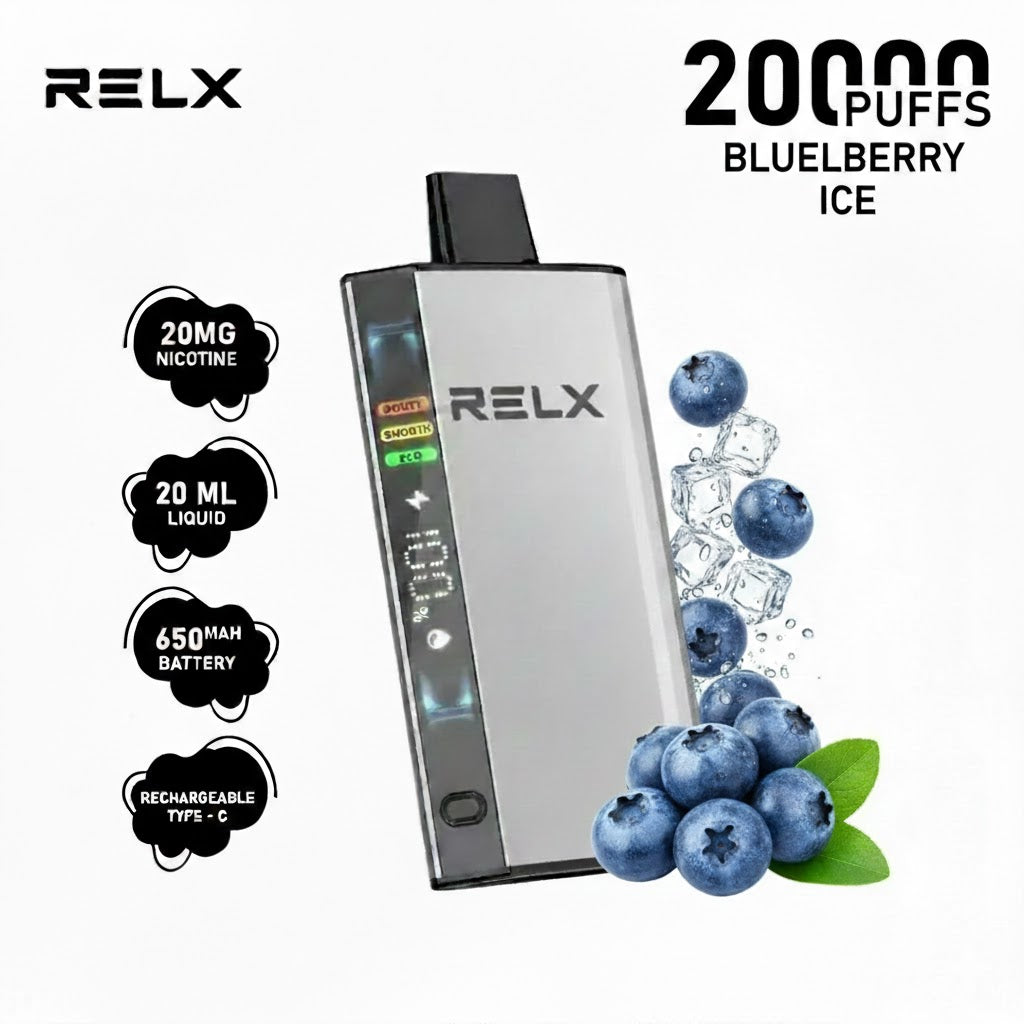 Relx ACE 20000 Puffs Vape 20mg – 20K Disposable Long-Lasting | UAE