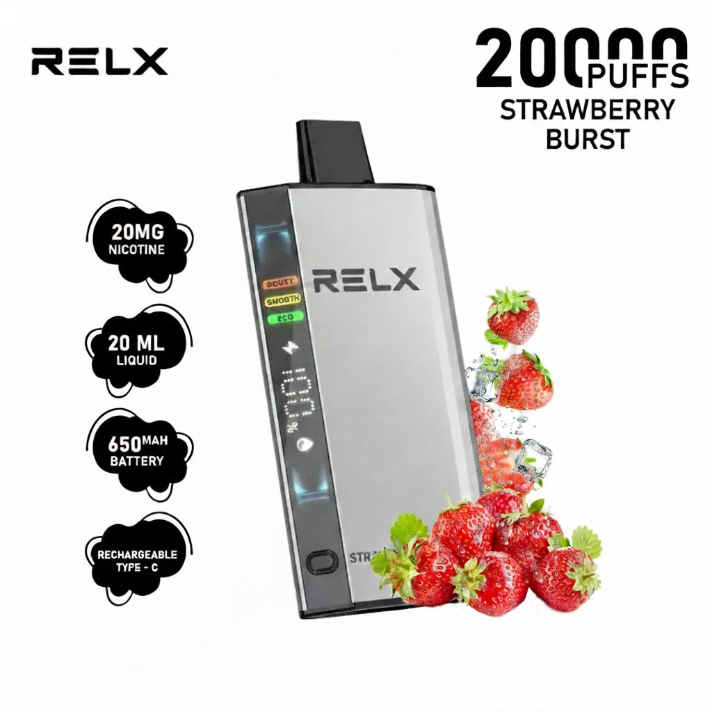 Relx ACE 20000 Puffs Vape 20mg – 20K Disposable Long-Lasting | UAE