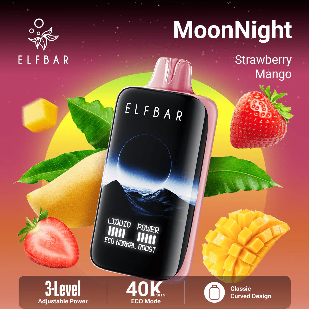 ELF BAR MoonNight 40K Disposable Vape – 40,000 Puffs Rechargeable Dual Mesh | UAE