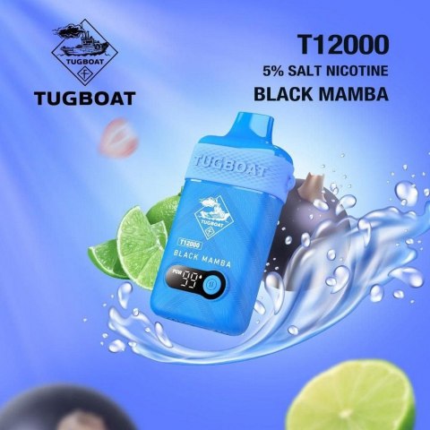 Tugboat T12000 Vape 50mg – 12,000 Puffs Rechargeable Disposable | UAE