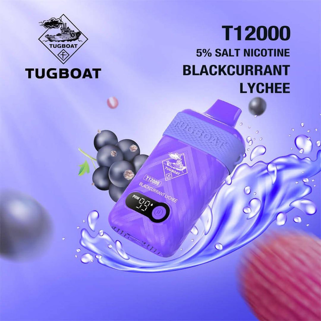 Tugboat T12000 Vape 50mg – 12,000 Puffs Rechargeable Disposable | UAE