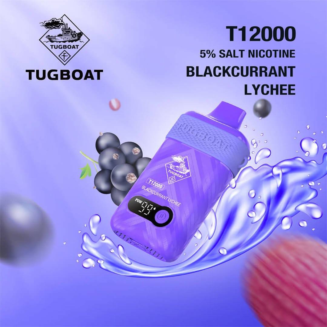 Tugboat T12000 Vape 50mg – 12,000 Puffs Rechargeable Disposable | UAE