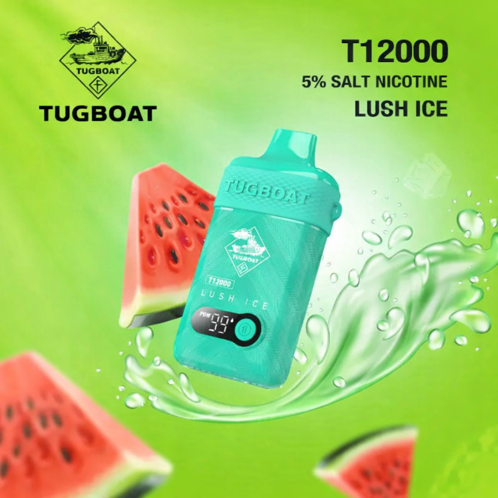 Tugboat T12000 Vape 50mg – 12,000 Puffs Rechargeable Disposable | UAE