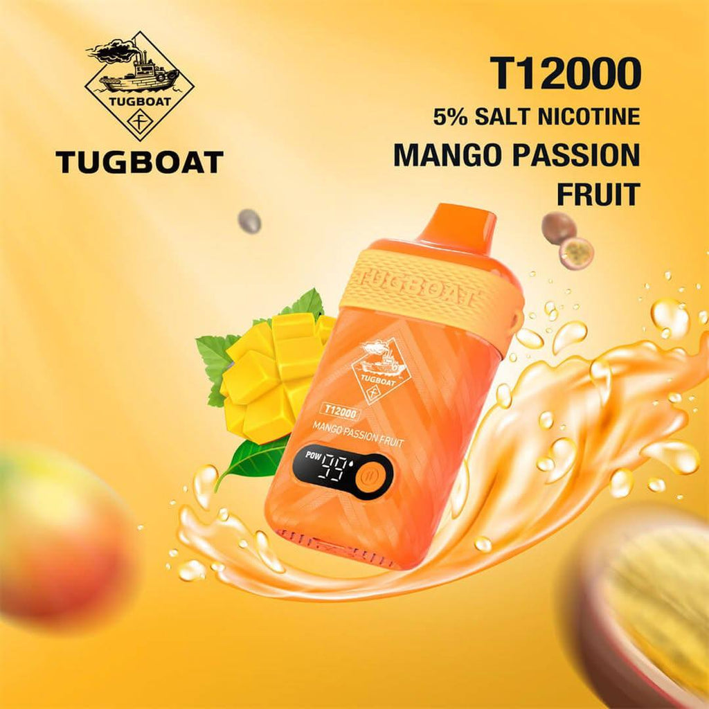 Tugboat T12000 Vape 50mg – 12,000 Puffs Rechargeable Disposable | UAE