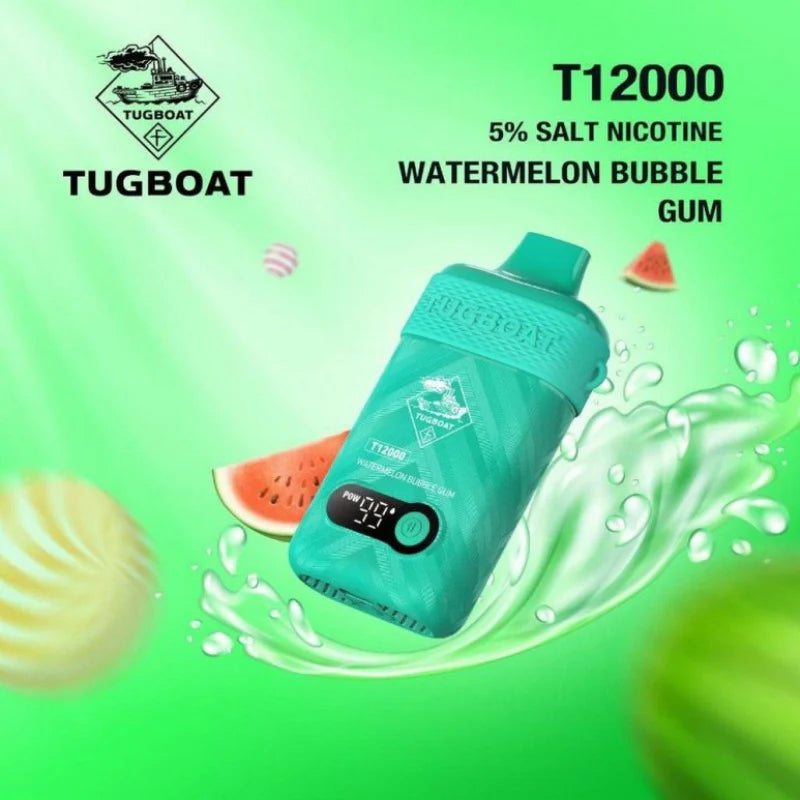 Tugboat T12000 Vape 50mg – 12,000 Puffs Rechargeable Disposable | UAE