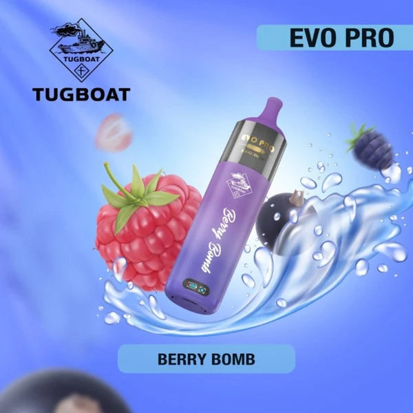 Tugboat Evo Pro 15000 Puffs Vape 5% – 15K Rechargeable Disposable | UAE