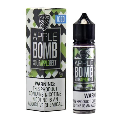 VGOD ICED Apple Bomb 60ml E-Liquid 3mg – Sour Apple Menthol Vape Juice | UAE