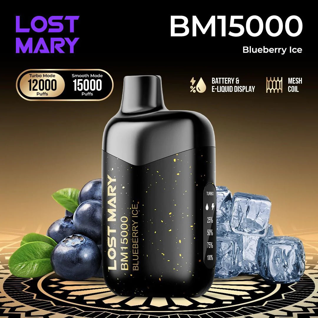 Lost Mary BM15000 Turbo Vape 20mg – 15,000 Puffs Rechargeable Disposable | UAE