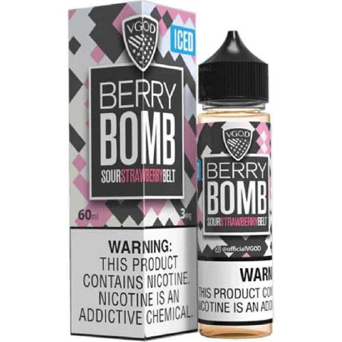 VGOD ICED Berry Bomb 60ml E-Liquid – Strawberry Candy Menthol Vape Juice | UAE